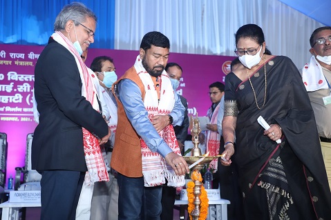 On-Site Inspection and kick-start of the construction work of 200 bedded ESIC Hospital, Guwahati, Assam on 16.11.2021